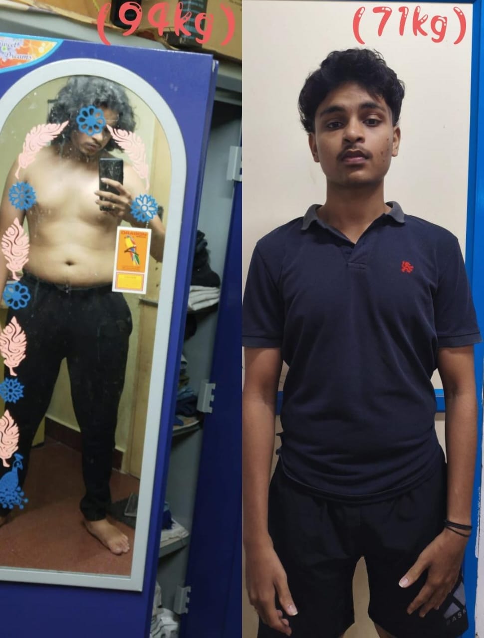 94 KG to 71 KG